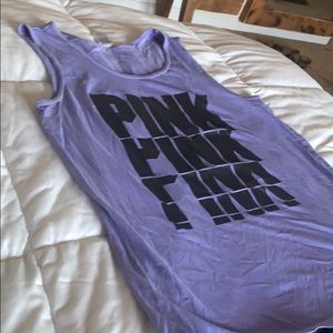 Pink muscle tee